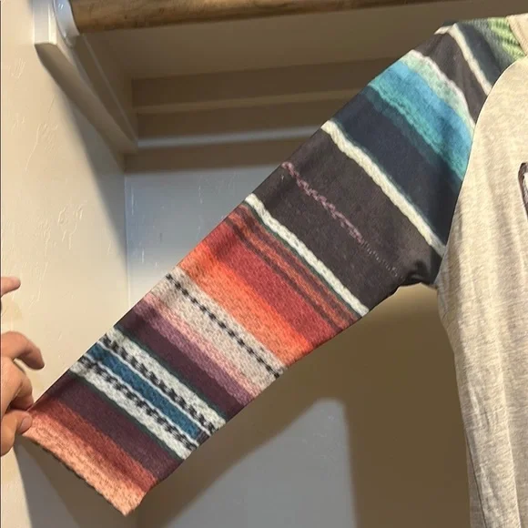 Boho Teepee Motel Long Sleeve Tee - Multicolor - Picture 2 of 4